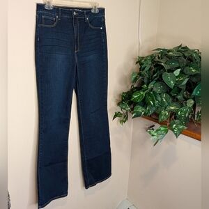 JustFab Dark Wash High Rise Bootcut Jeans – Size 30